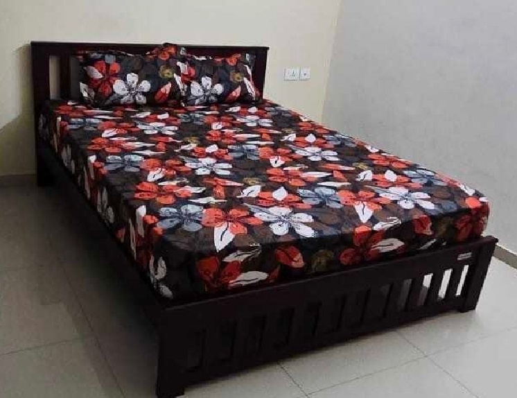 Duroflex Queen Size Teakwood Bed with 8" Orthopaedic Mattress. - Image 2