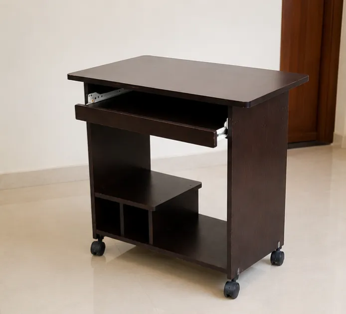 Wooden Study/Computer Table with Storage - Image 4