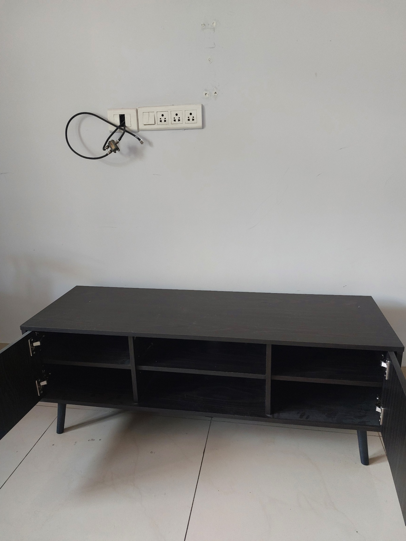 Rectangular cabinet with two small openable drawers - Image 1