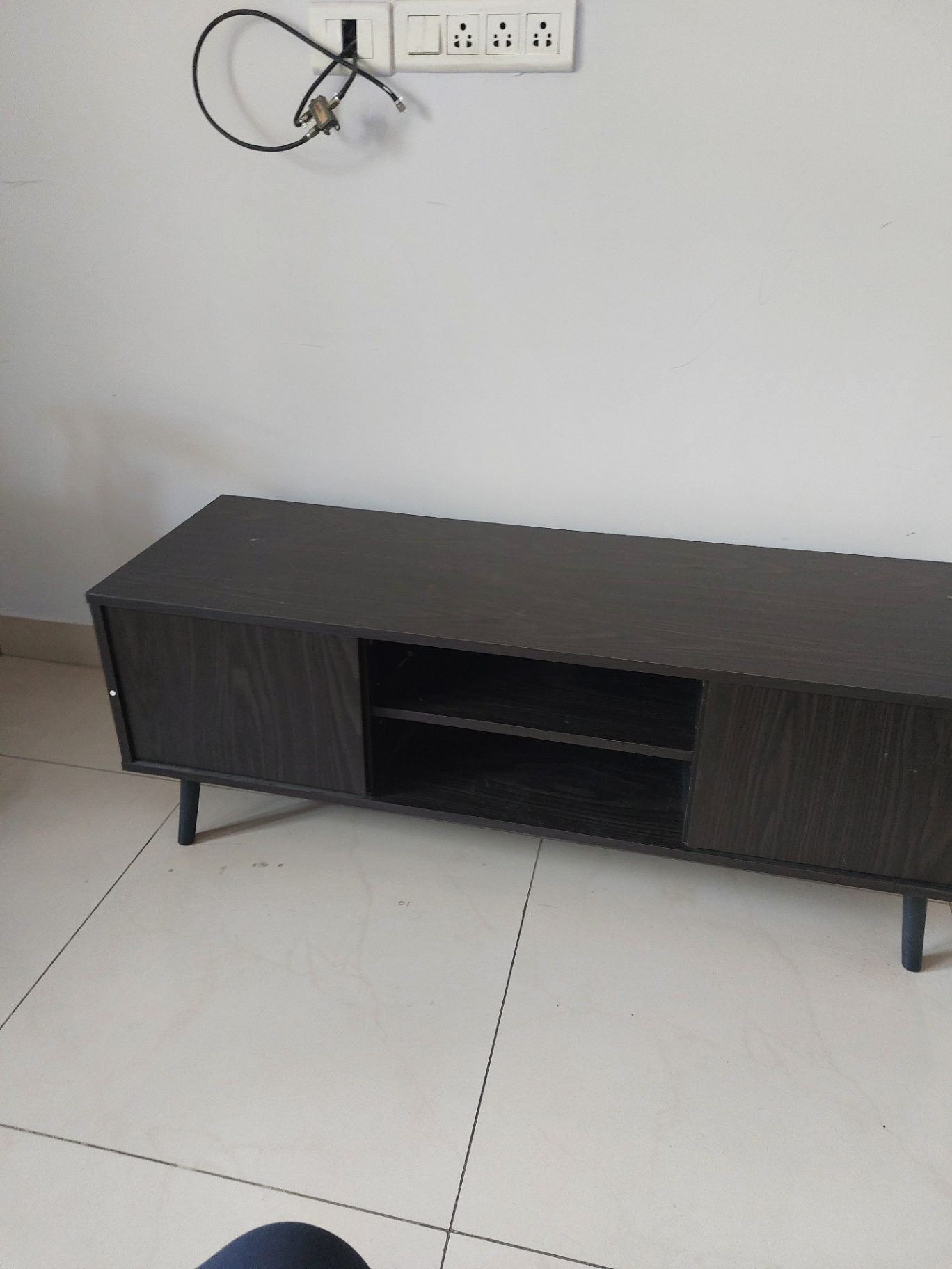 Rectangular cabinet with two small openable drawers - Image 3