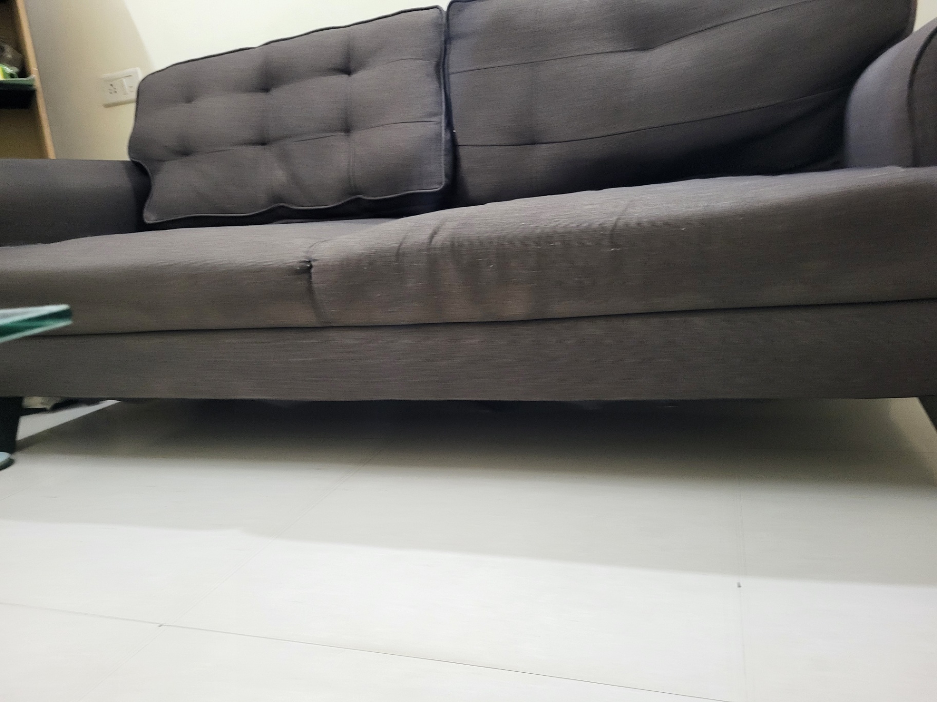 3 seater sofa old - Image 2