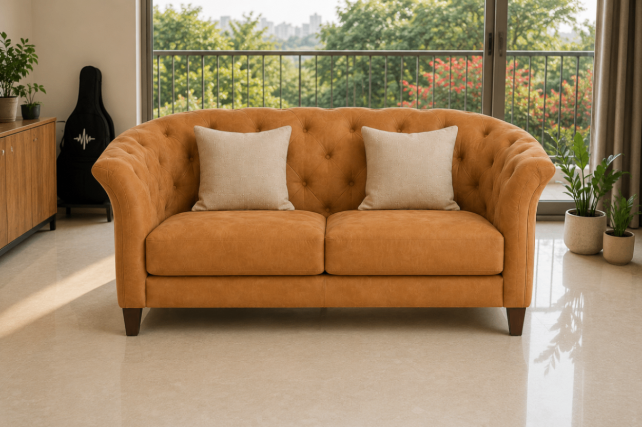 Damro 2 Seater Loveseat Sofa - Image 2