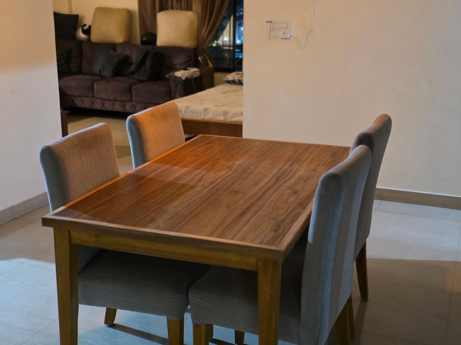 Dining set with 4 chairs - Image 4
