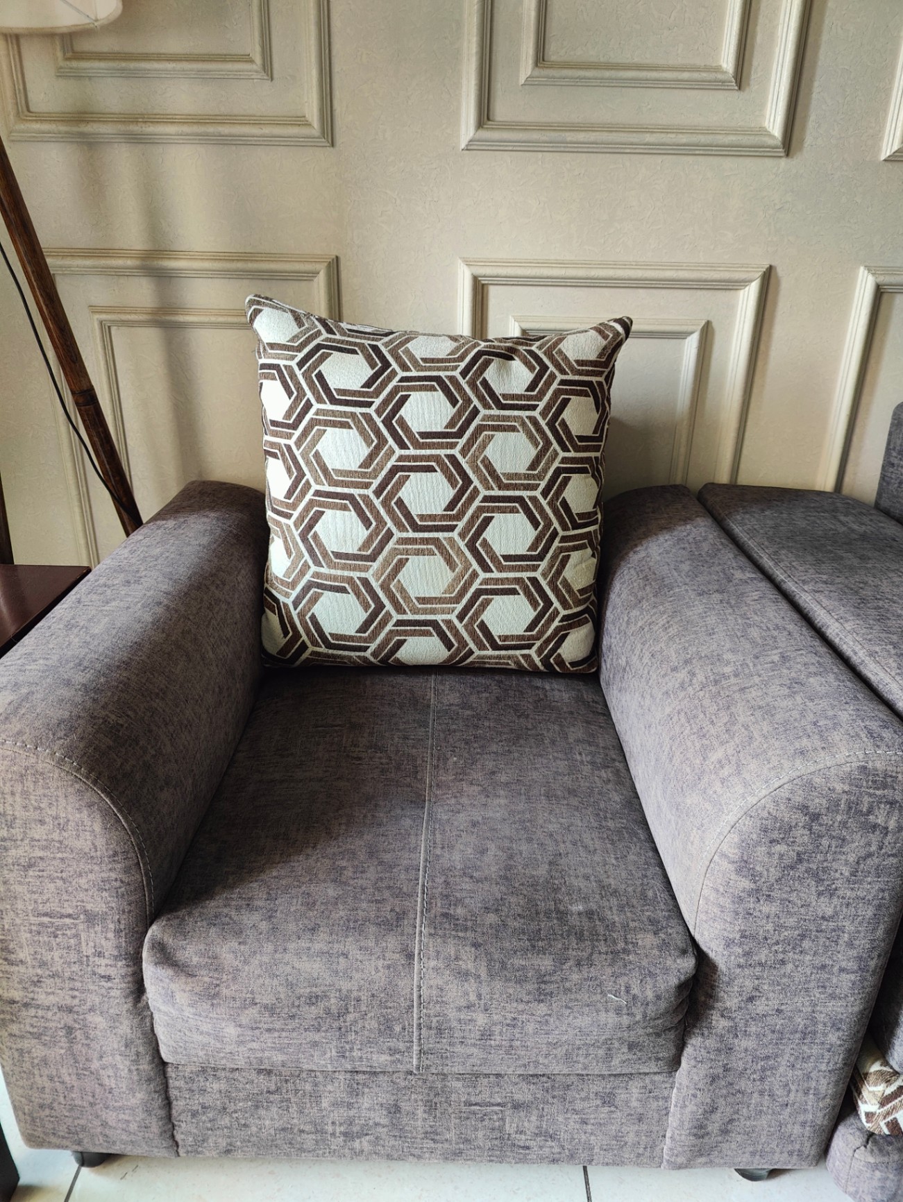 L-Shape Sofa Set (3 Seater + Lounger + 1 Seater) - Image 3