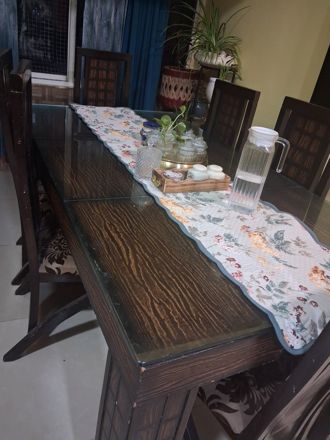 6 Seater Wooden Dining Table  - Image 2
