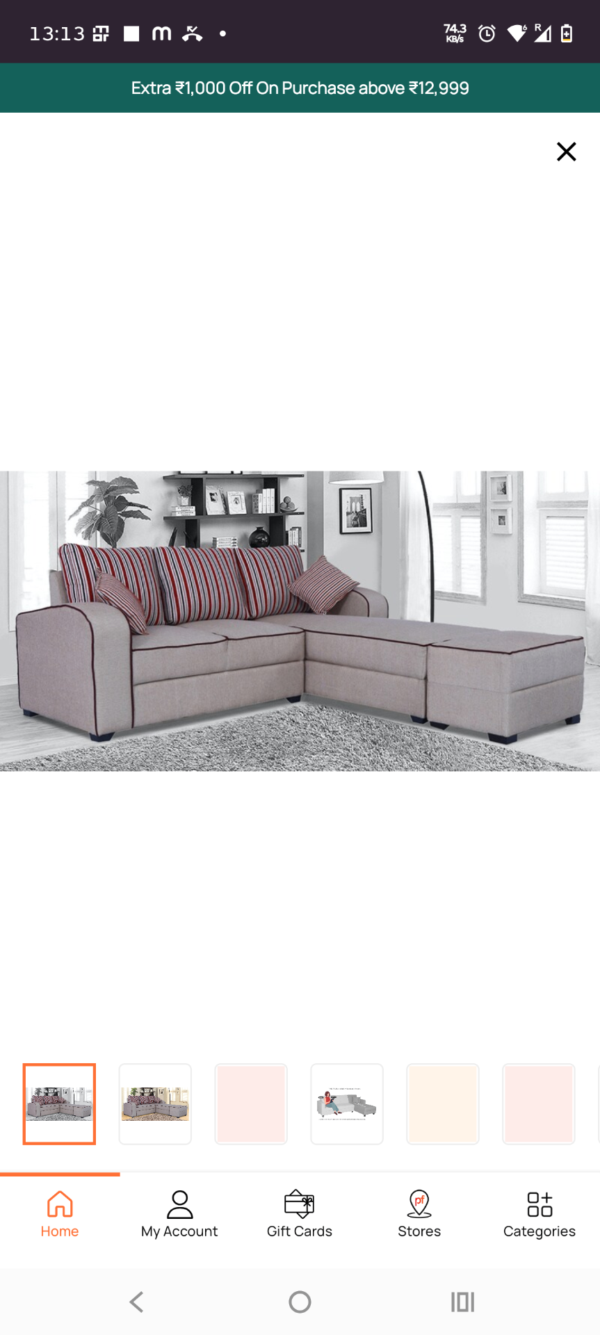 Sofa with coffee table - Image 4