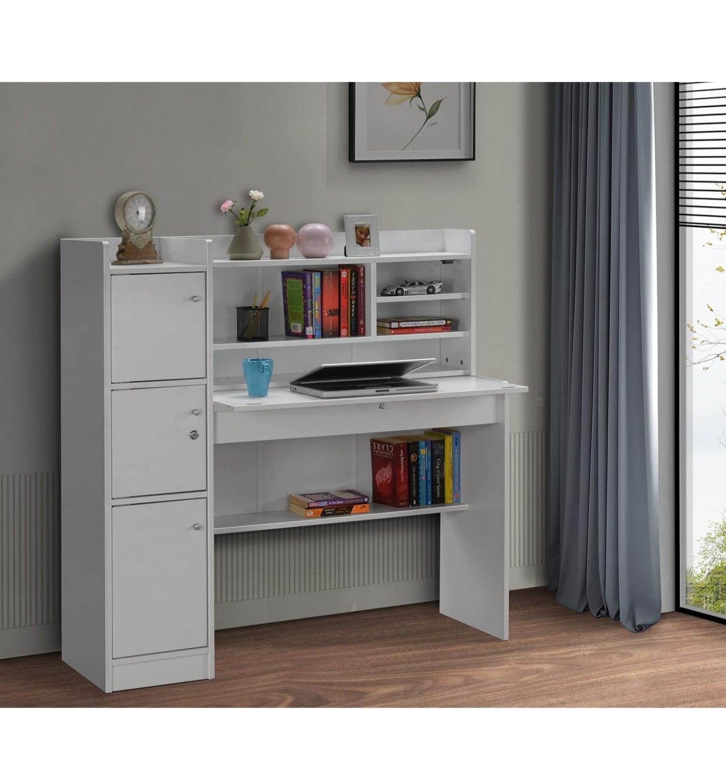 Wooden Study Table white - Image 6