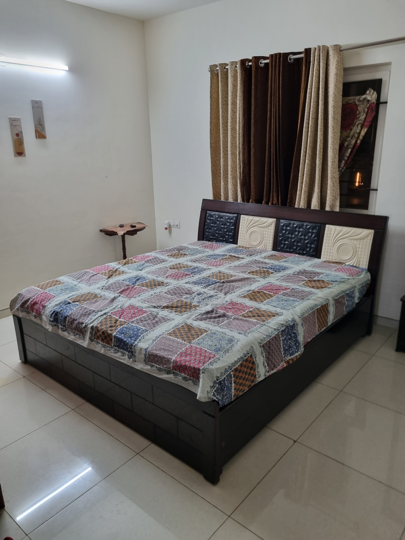 King Size Solid Wood Bed with Storage - Image 1