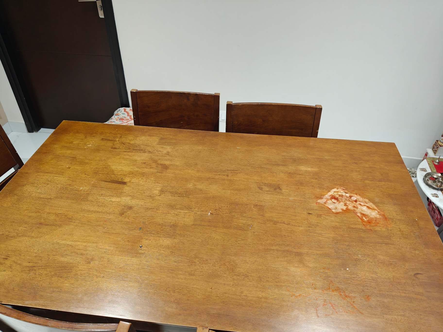 Selling solid wood dining table with 6 chairs  - Image 2
