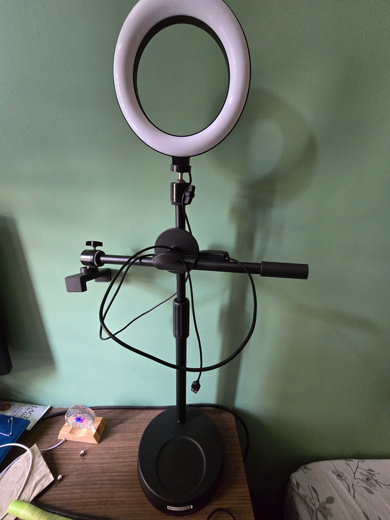 Overhead Video Stand with ring light  - Image 3