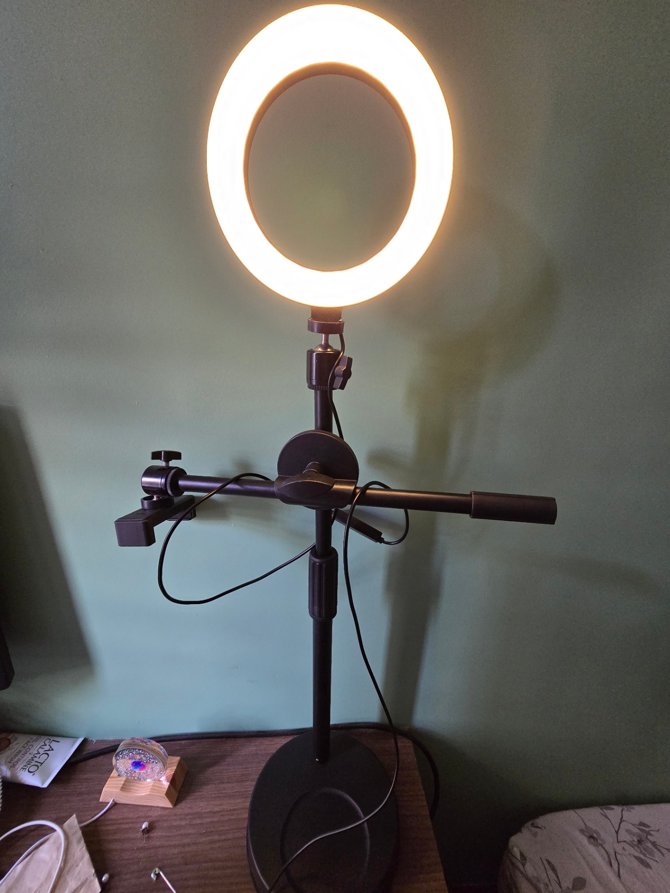 Overhead Video Stand with ring light  - Image 4