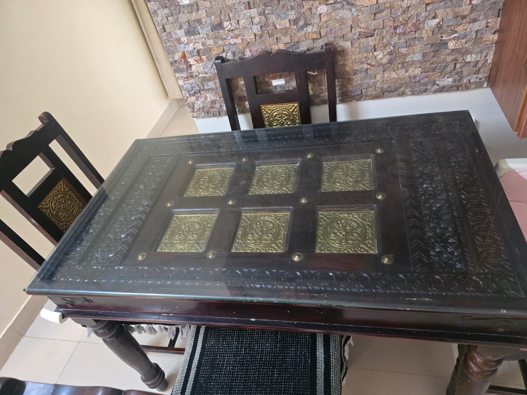 Jodhpuri Sheesham dining table - Image 2
