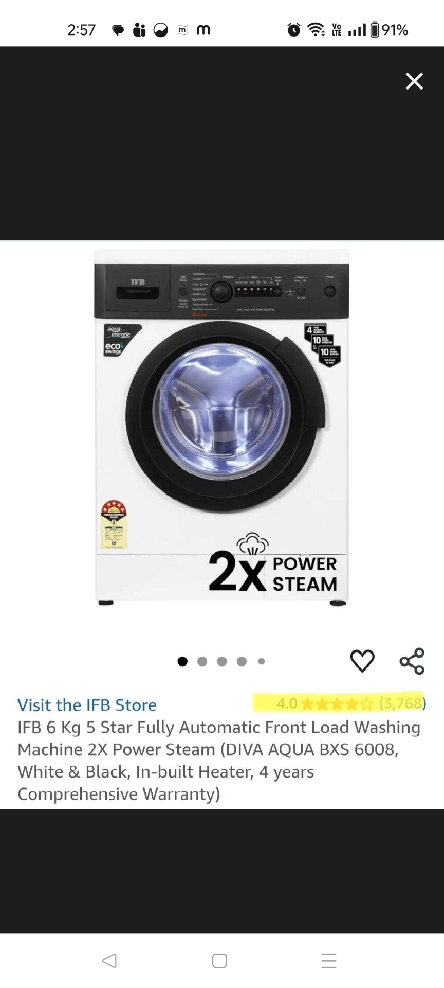 IFB fully Automatic washing Machine - Image 3