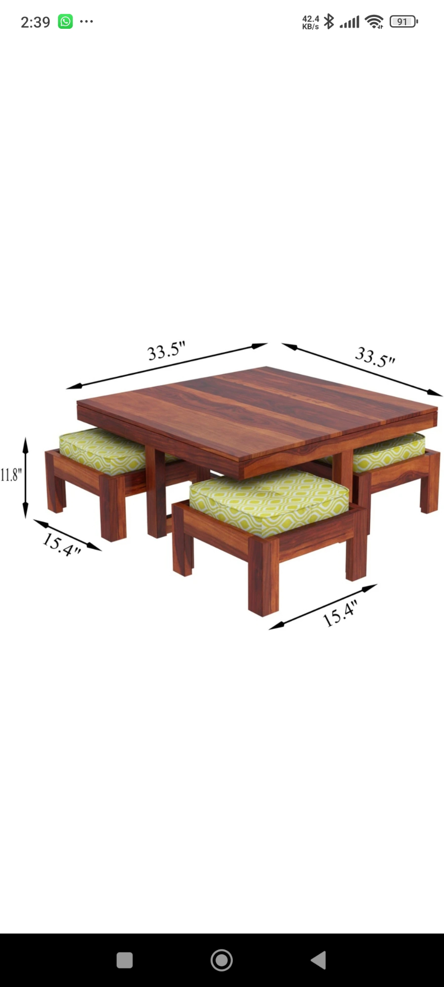 Induscraft coffee table/center table - Image 1