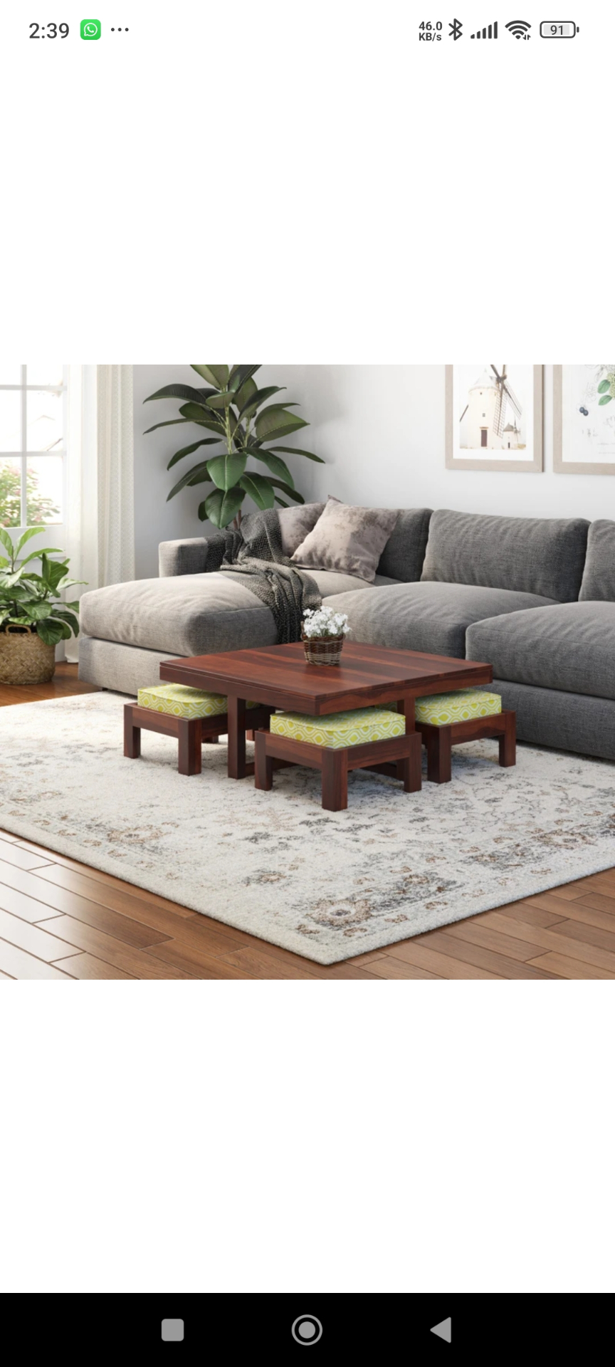 Induscraft coffee table/center table - Image 5