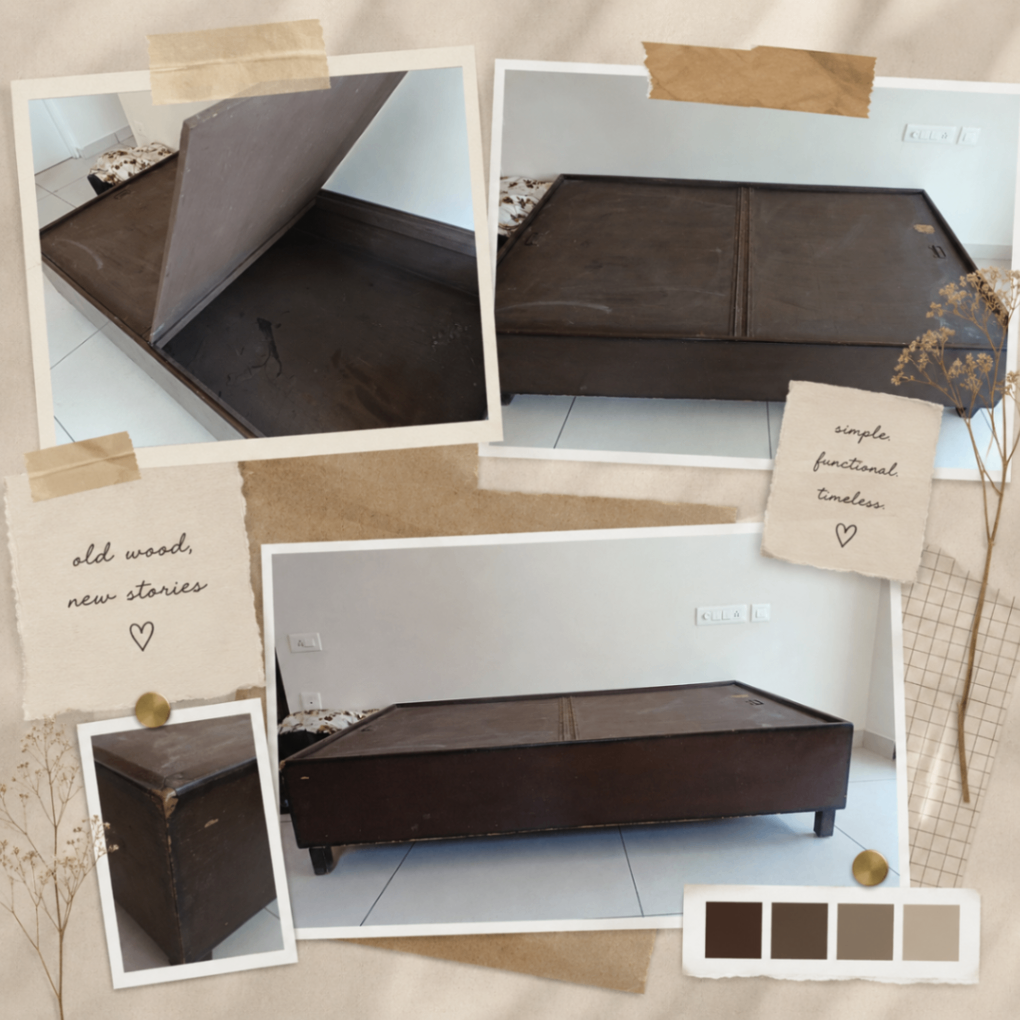 Single bed,  wooden,  with storage  - Image 1