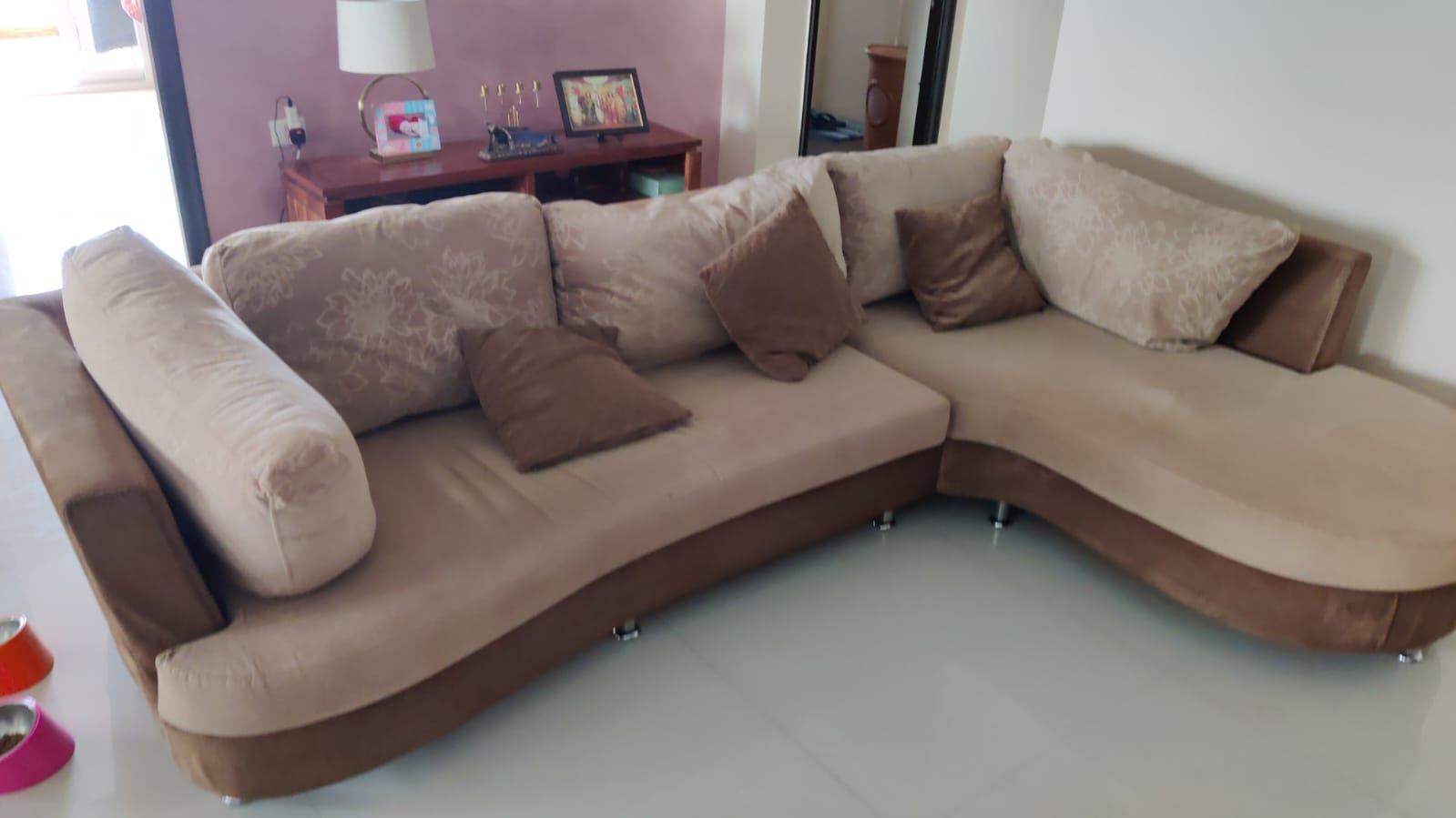 Damro L shaped sofa in good condition  - Image 2