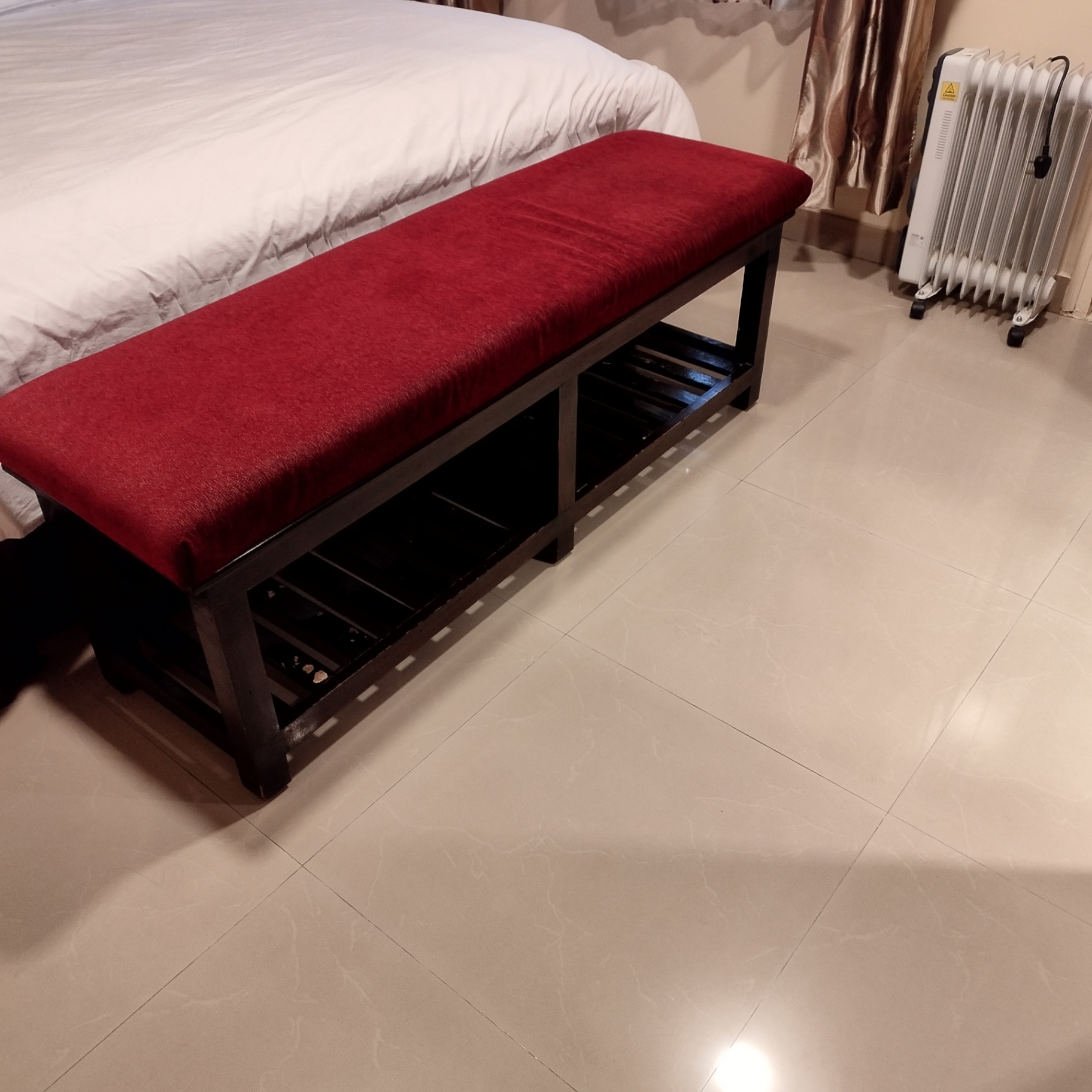 Solid wood Ottoman bench - Image 1