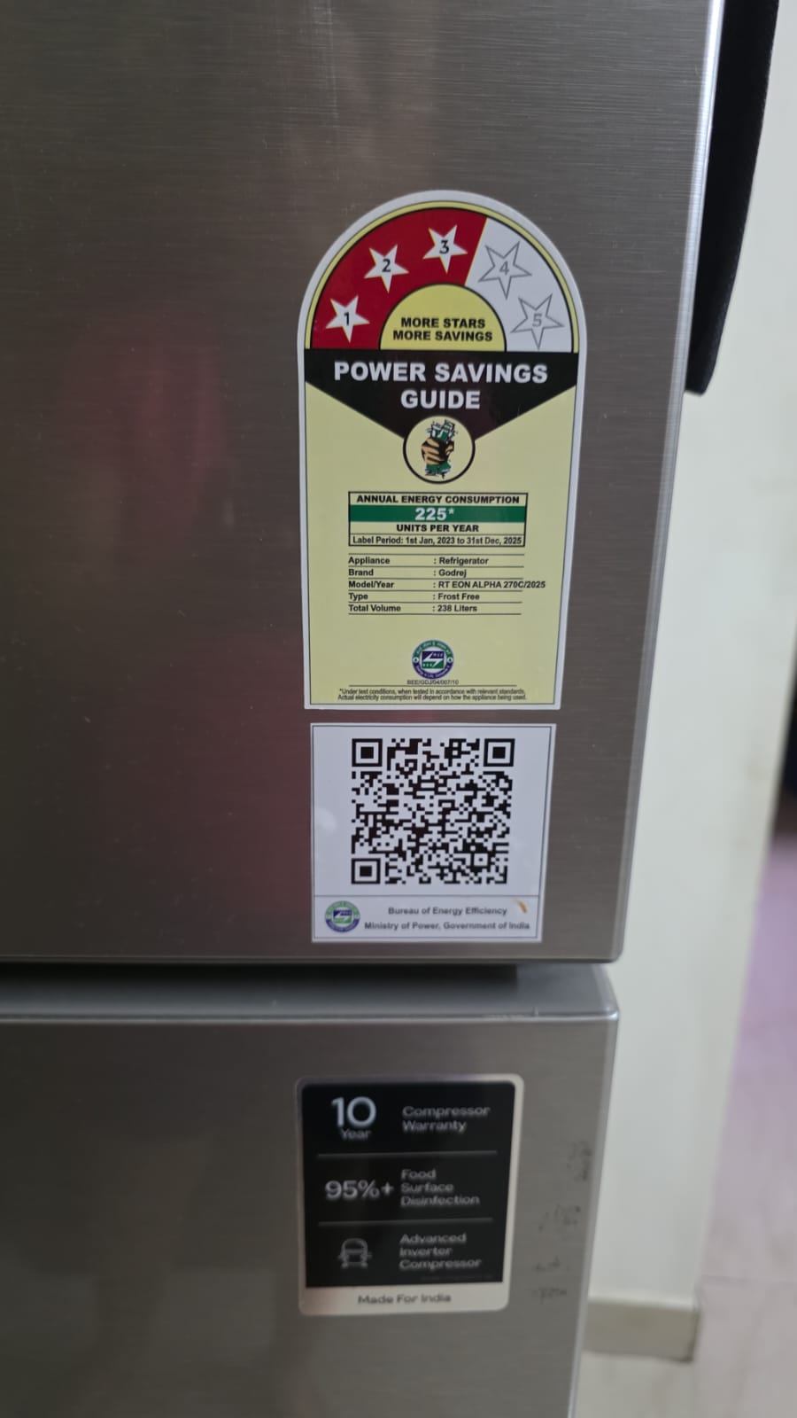 Godrej Fridge and Refrigerator 238 Litres 2026 bought - Image 1