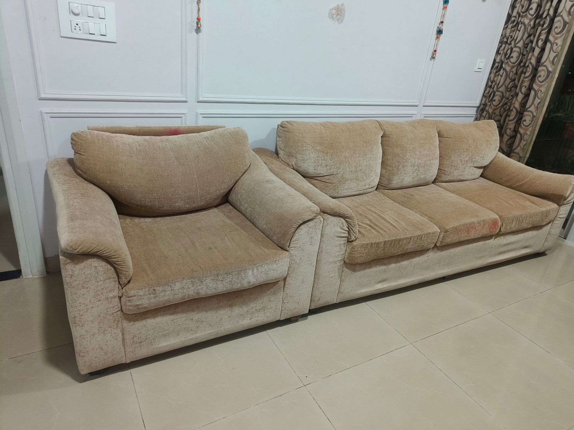 Fabric 3+2+1 sofa set  - Image 3