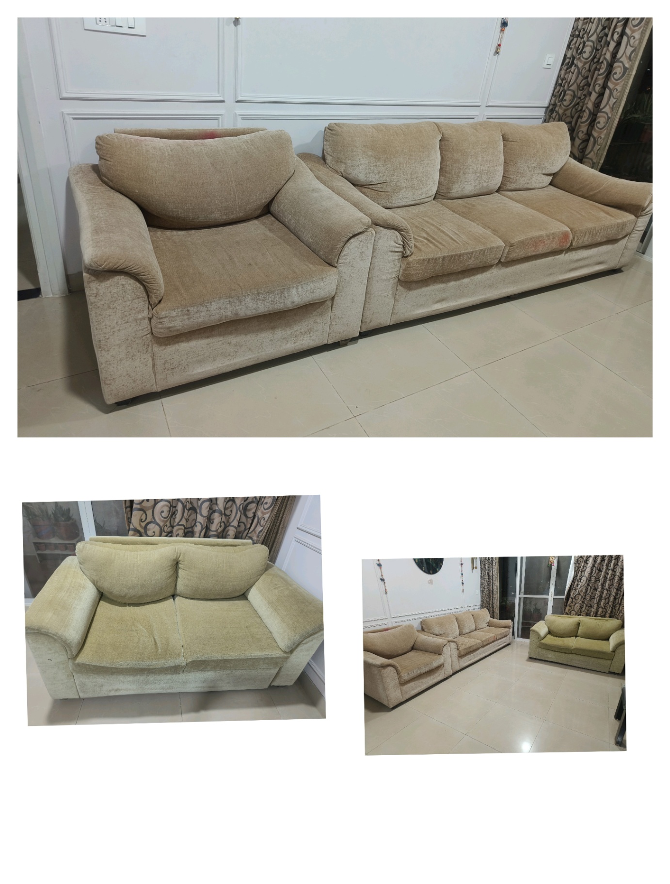 Fabric 3+2+1 sofa set  - Image 2