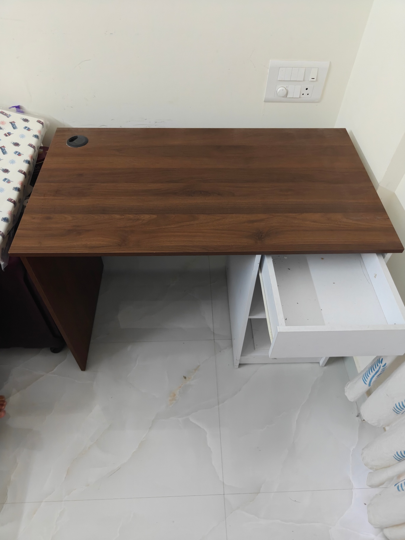 Urban Ladder Study or WFH Desk | Sleek Classic Walnut | Immaculate Condition - Image 4