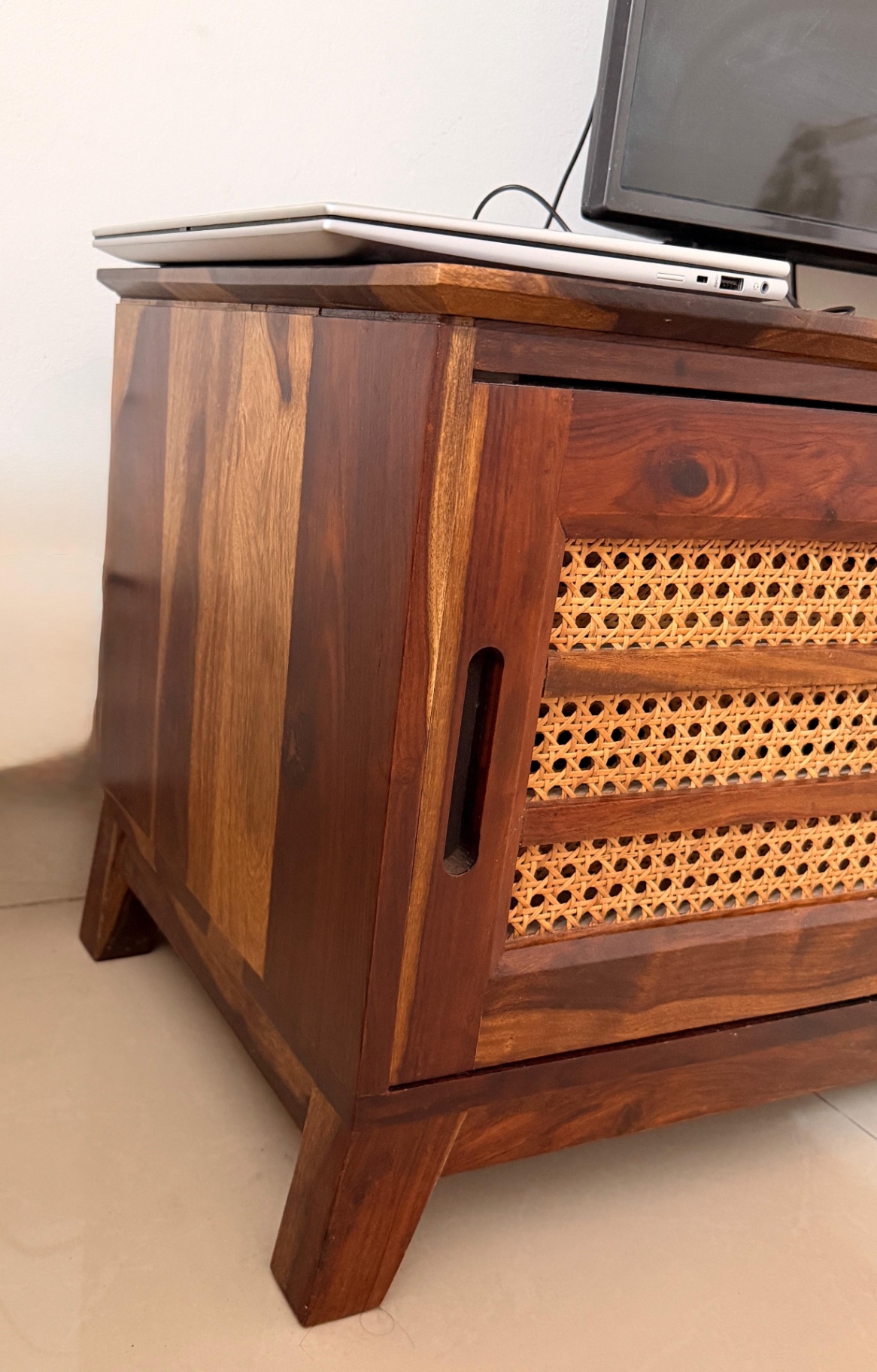 Wooden Sheesham TV unit - Image 3