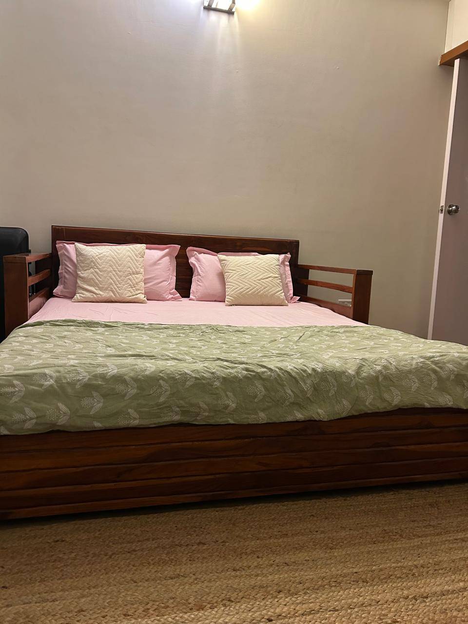 Solid Wood Sofa Cum Bed - Image 1