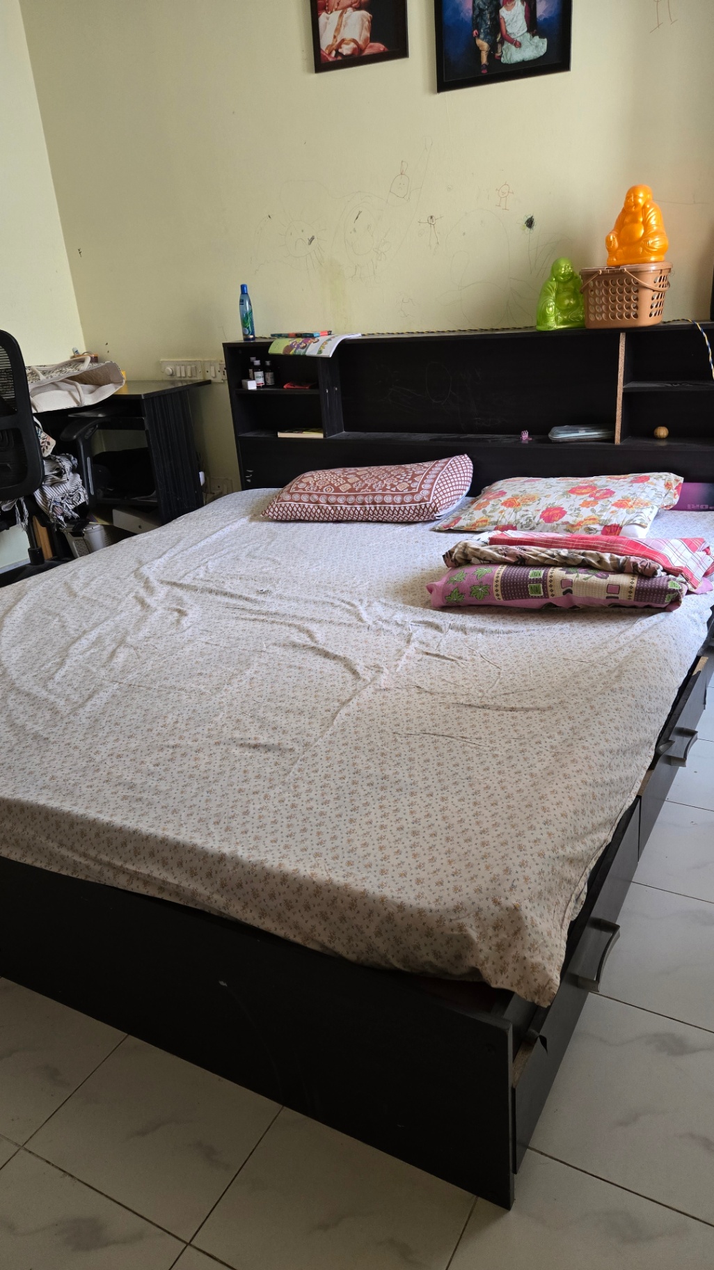 King size Pepperfy with storage moderately used Bed  - Image 1