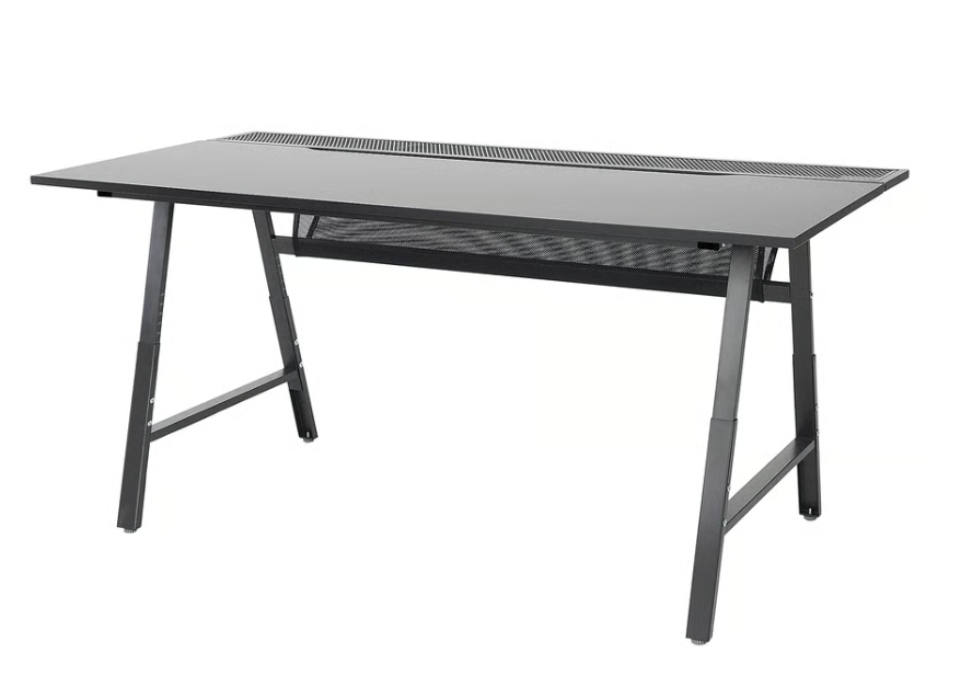 IKEA UTESPELARE Gaming Desk, Black, 160x80 cm - Image 1