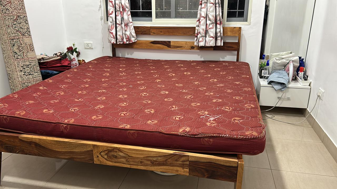 Sheesham make Queen Bed Without Storage - Image 7