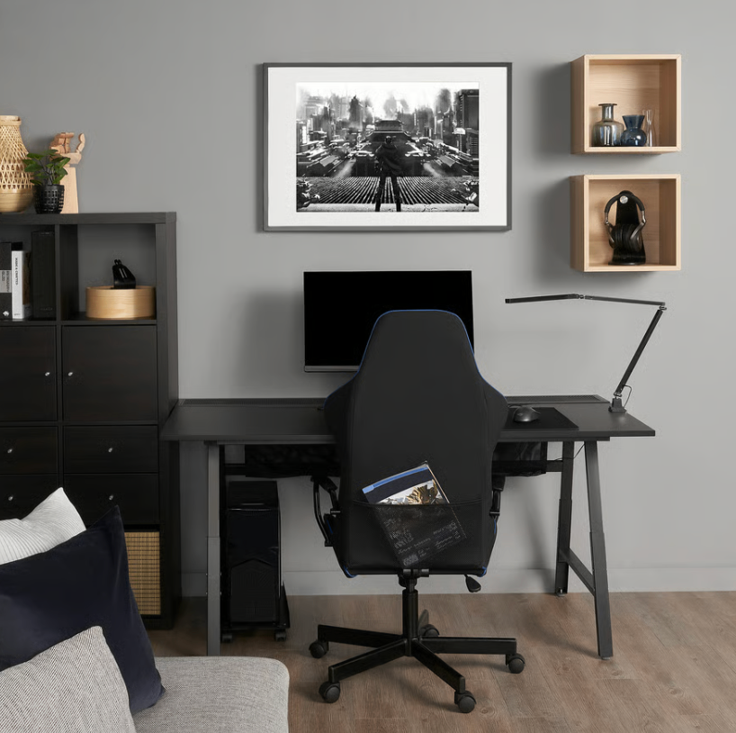 IKEA UTESPELARE Gaming Desk, Black, 160x80 cm - Image 2