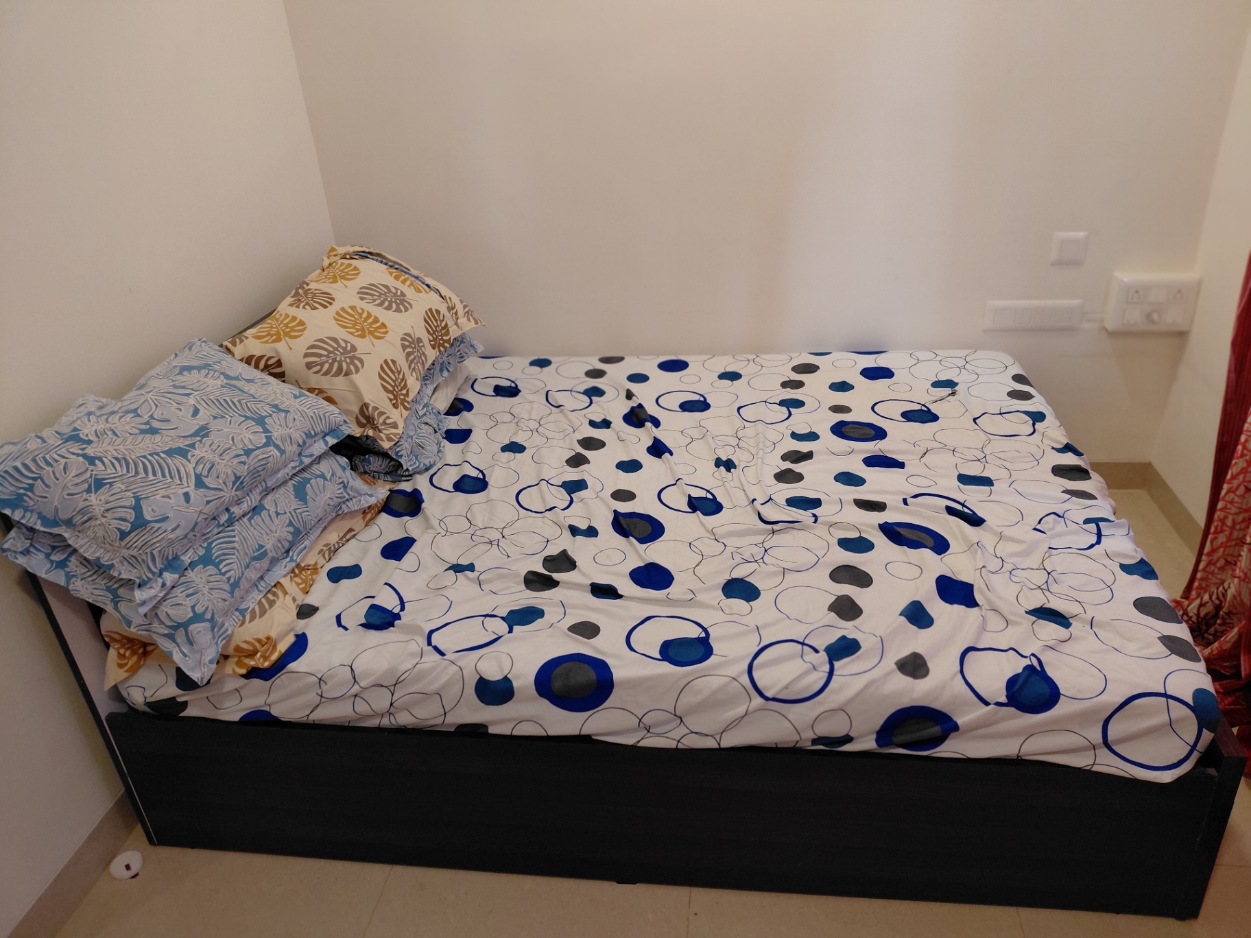 Queen size double bed with mattress  - Image 2