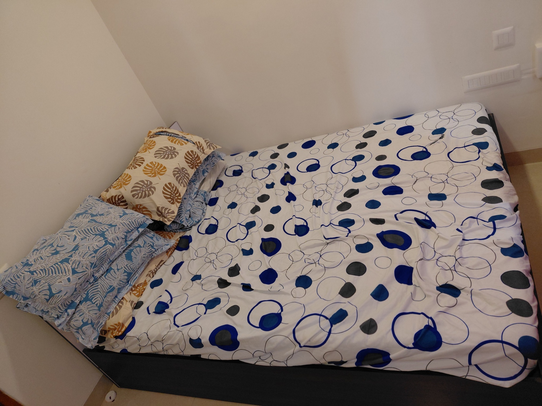 Queen size double bed with mattress  - Image 1