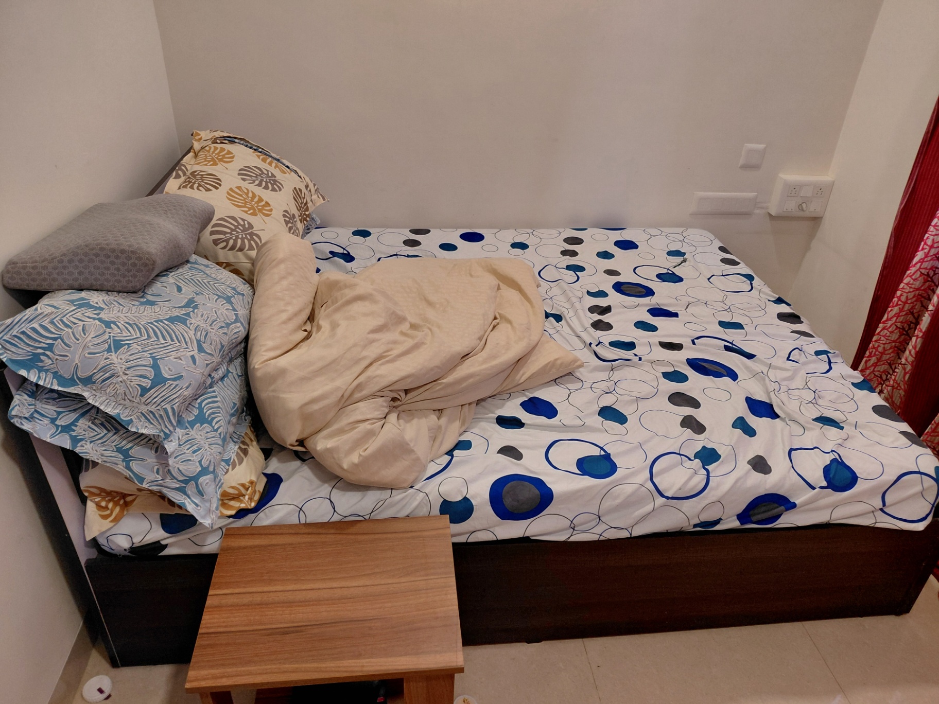 Queen size double bed with mattress  - Image 3