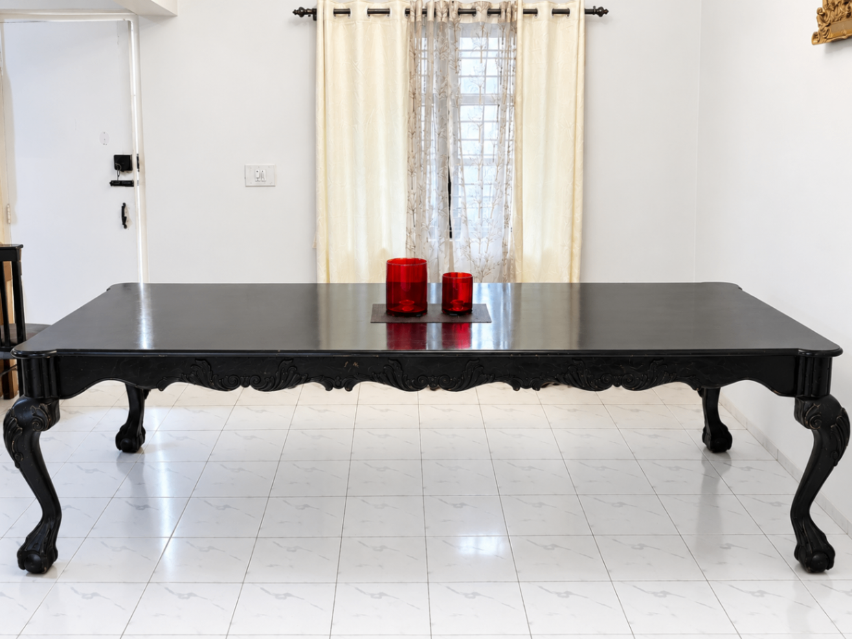 Carved Wooden Dining Table  - Image 2