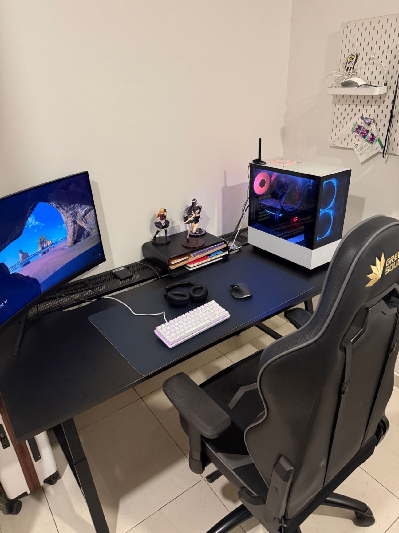 IKEA UTESPELARE Gaming Desk, Black, 160x80 cm - Image 4