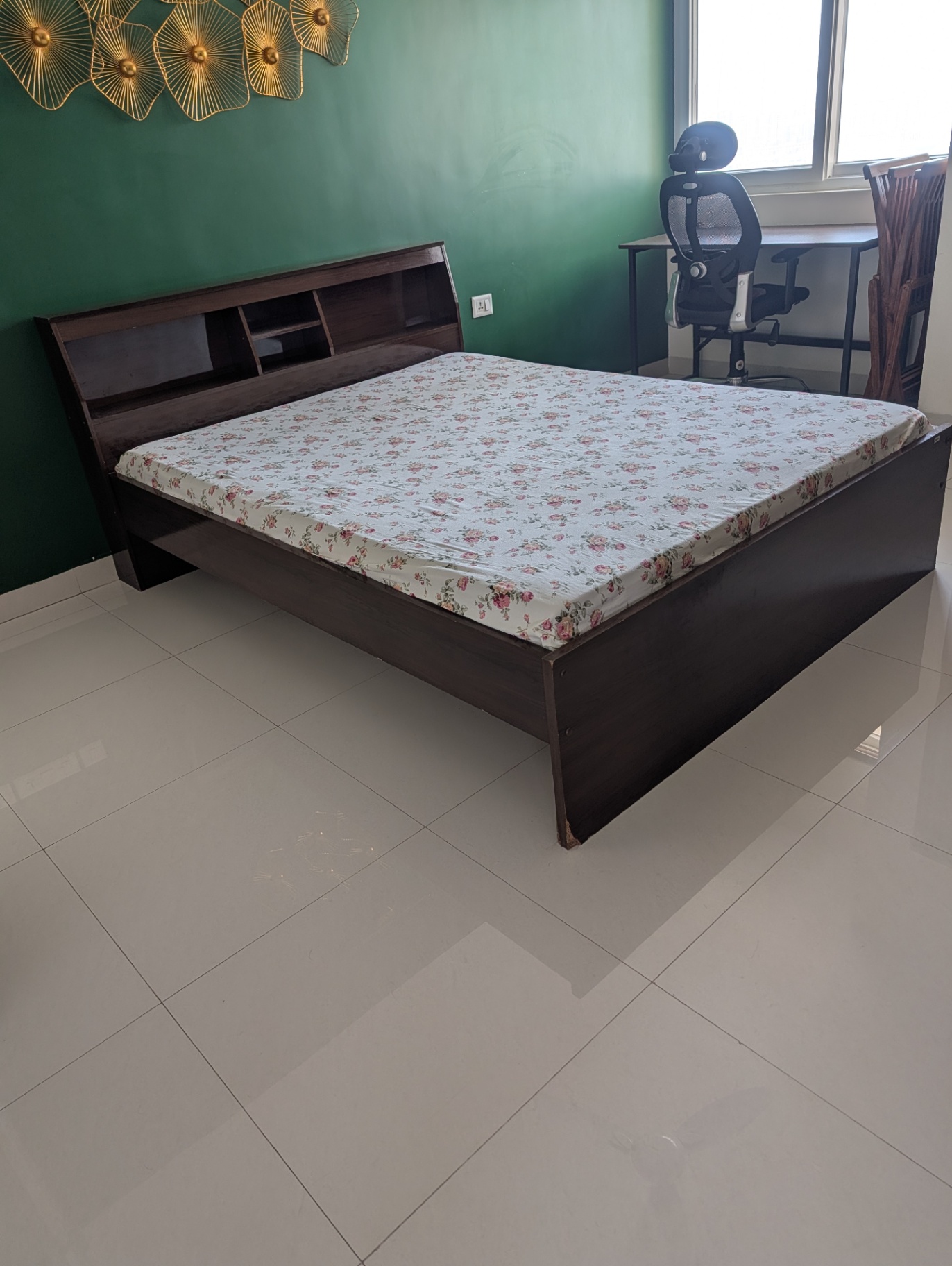 Queen Size Bed with Mattress  - Image 2