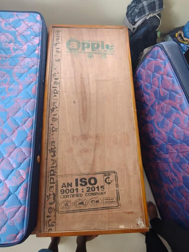 Selling 2 single wooden beds with mattresses + 1 Sattva XXXL bean bag as a combo deal. - Image 7