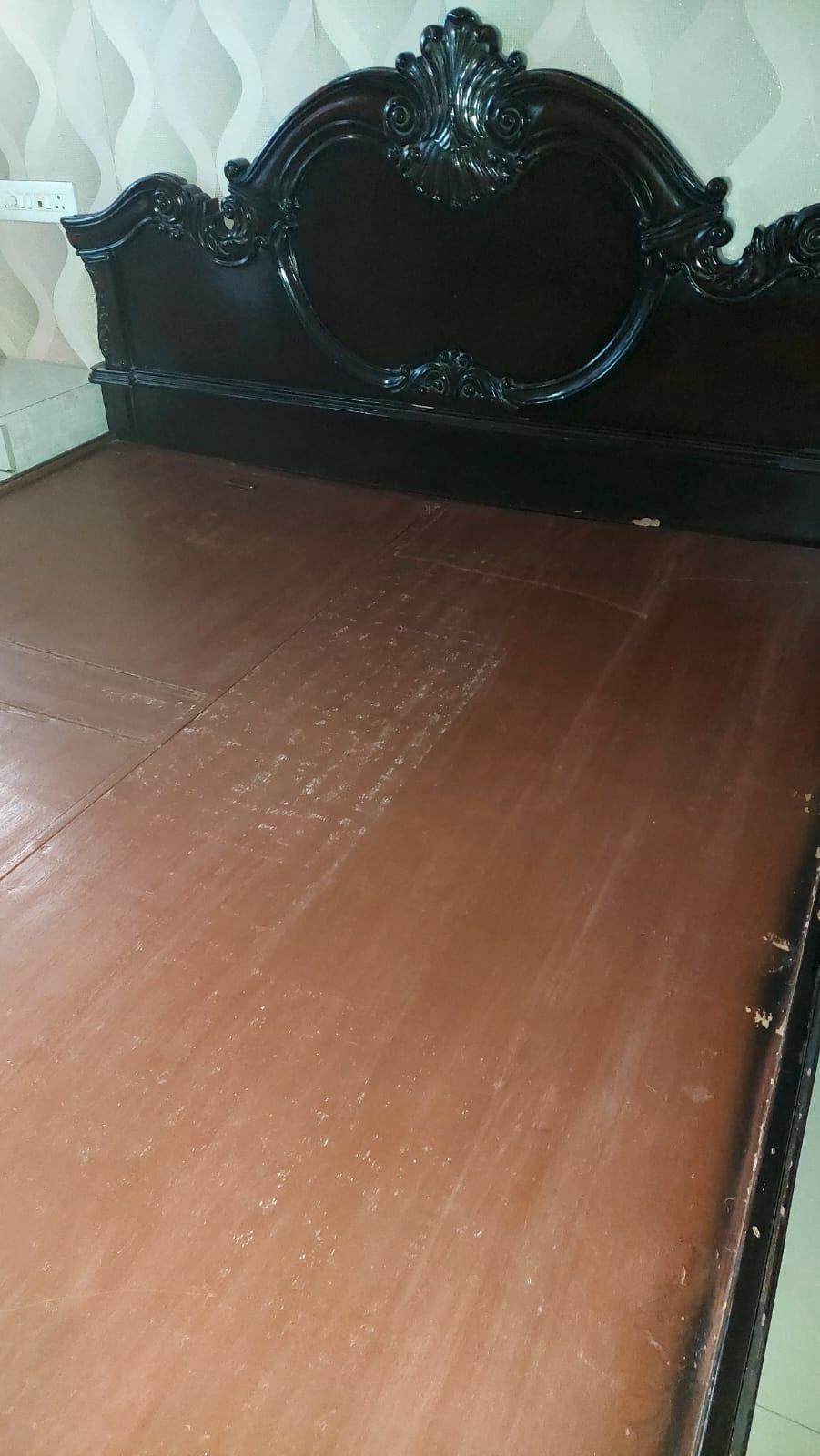 King size bed with storages for sale - Image 1