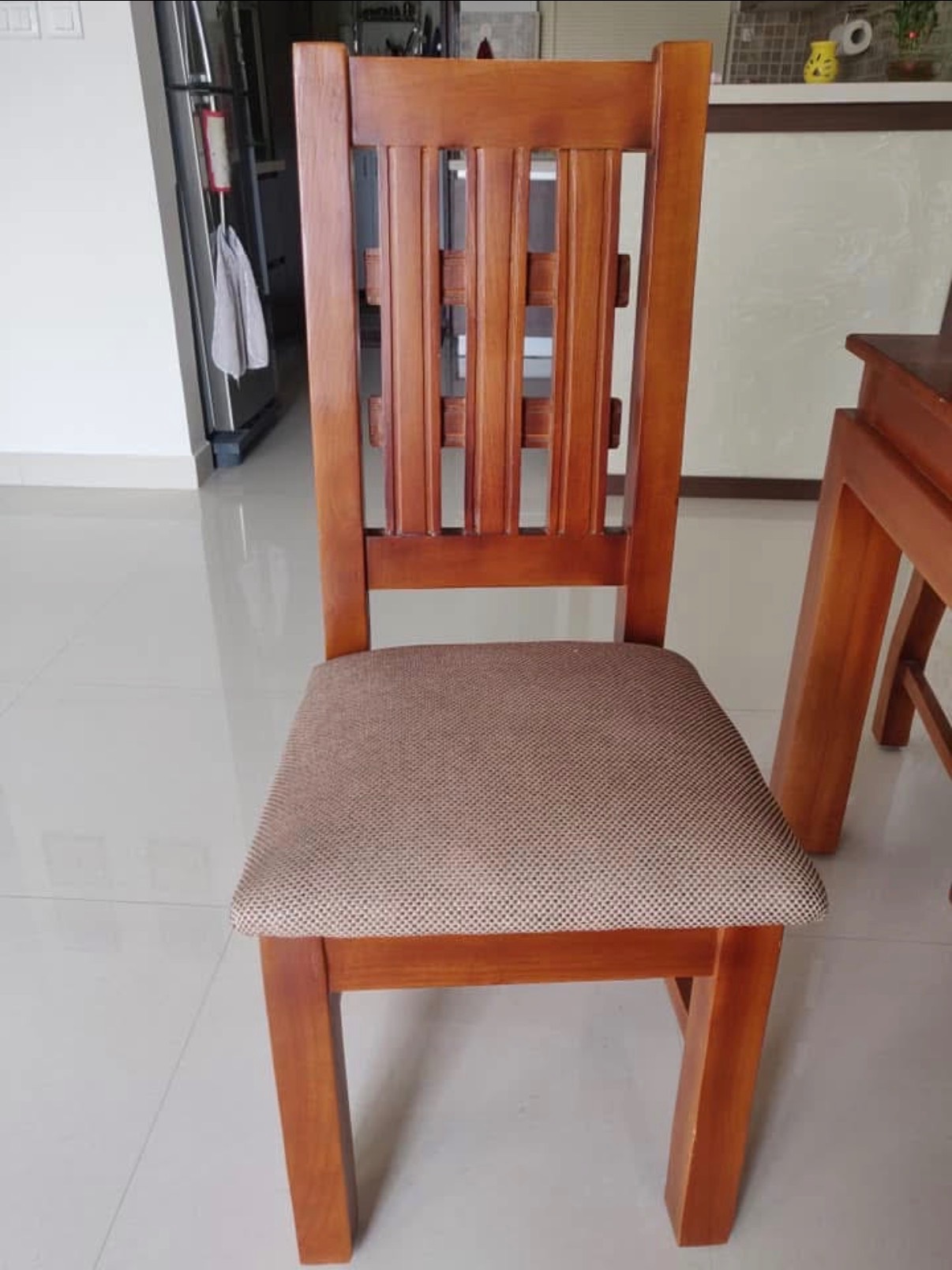 4 Seater Solid Wood Dining Table set - Image 2