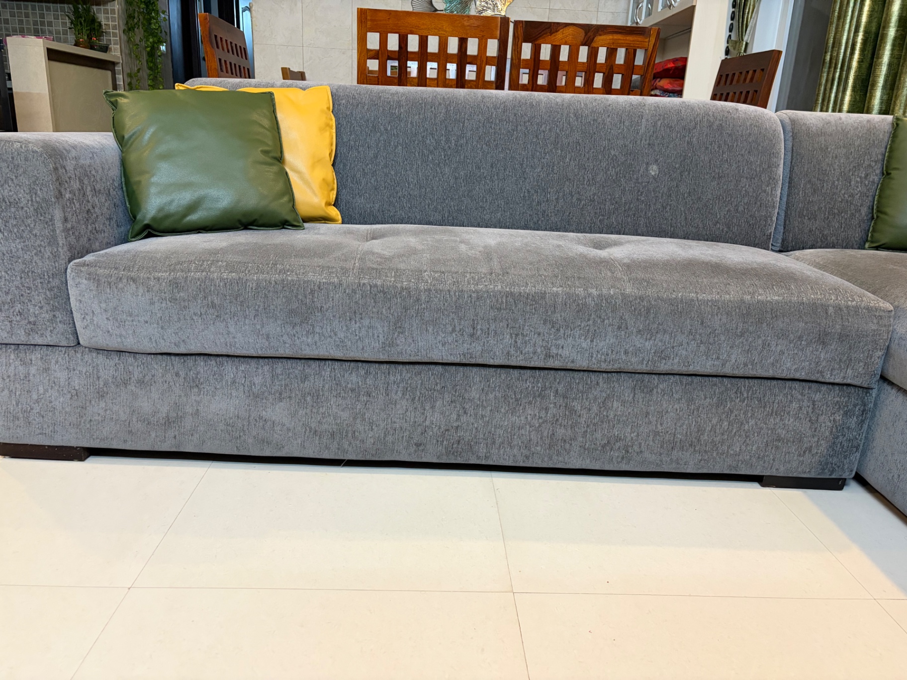 Sturdy Evok Alden L-Shape Sofa (3+3 Seats) – New Foam & Fabric (2024) - Image 5
