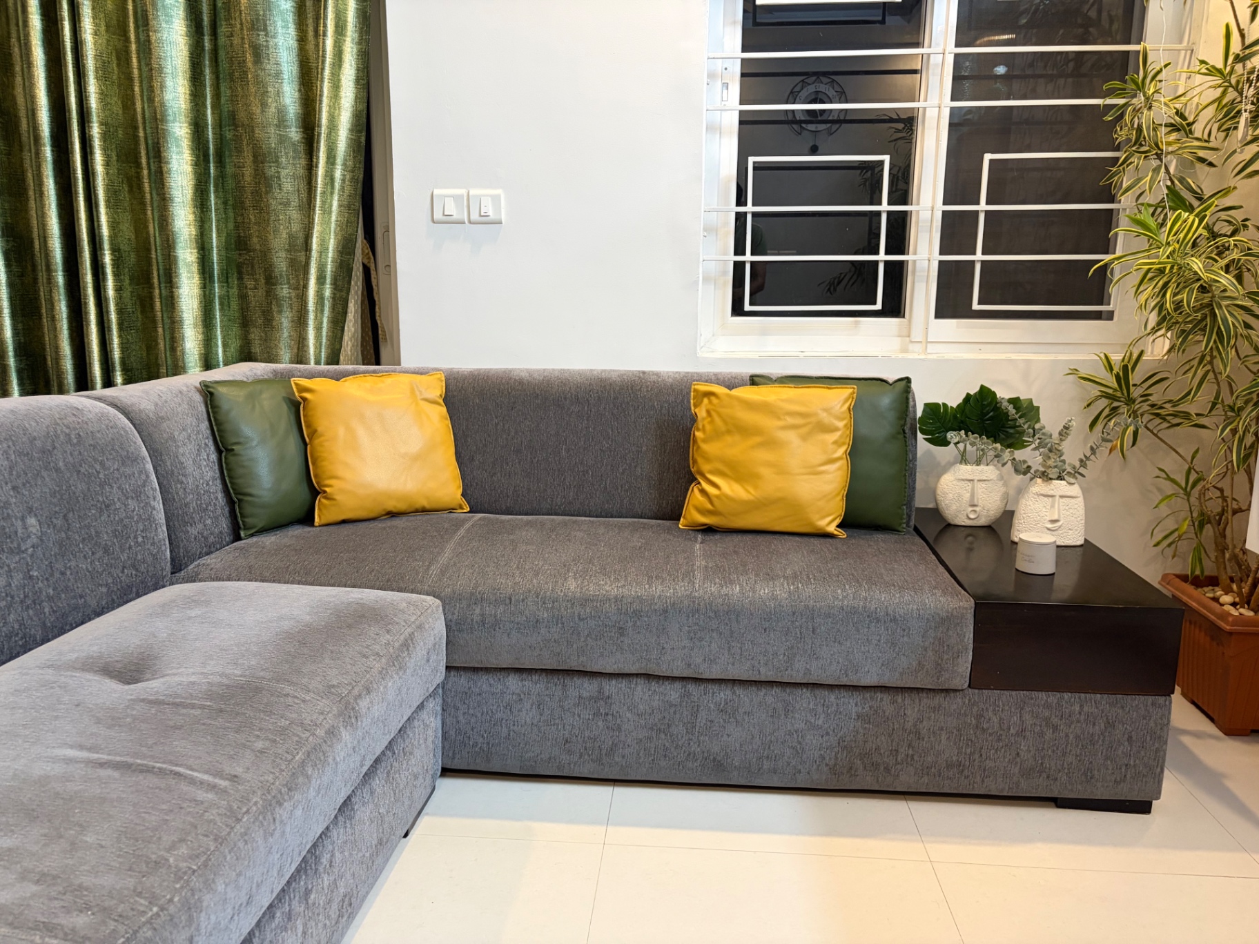 Sturdy Evok Alden L-Shape Sofa (3+3 Seats) – New Foam & Fabric (2024) - Image 10