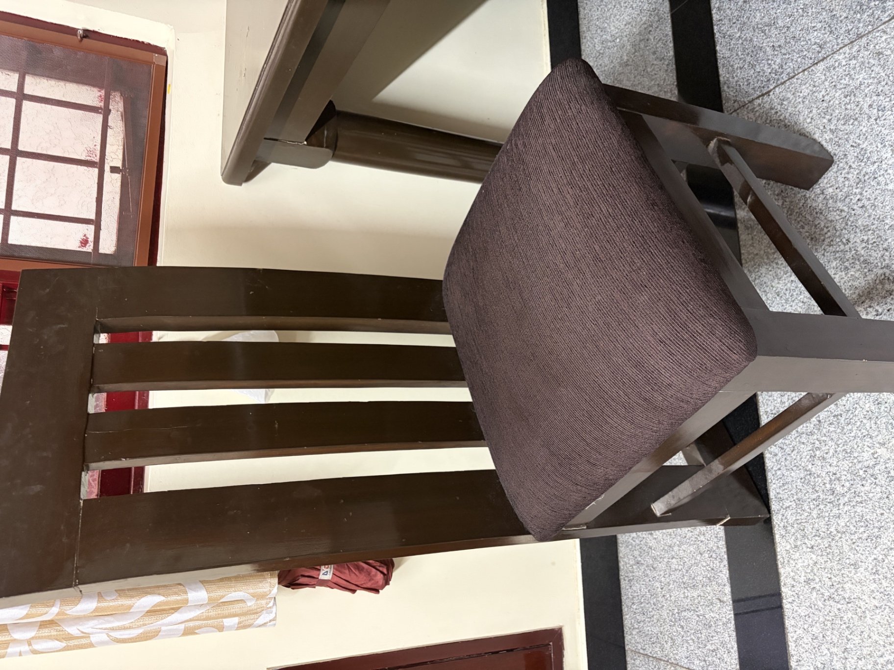 Title: Premium Teak Wood 4-Seater Dining Set (Excellent Condition) - Image 3