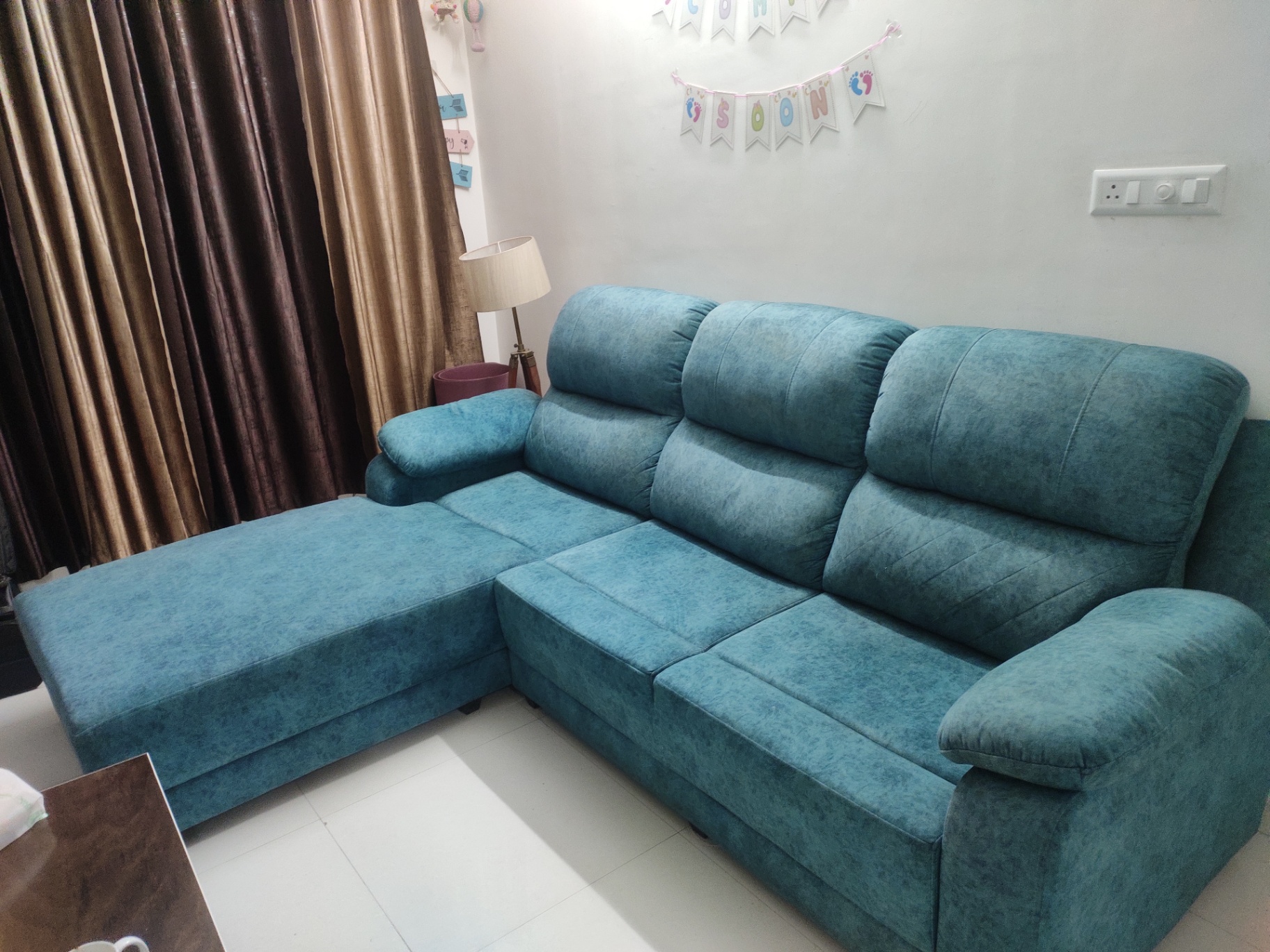 L-Shaped Sofa with Lounger - Image 3