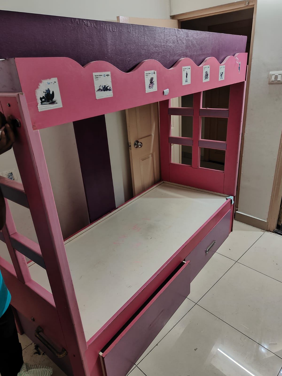 Home made customized Wooden storage bunker bed - Image 3