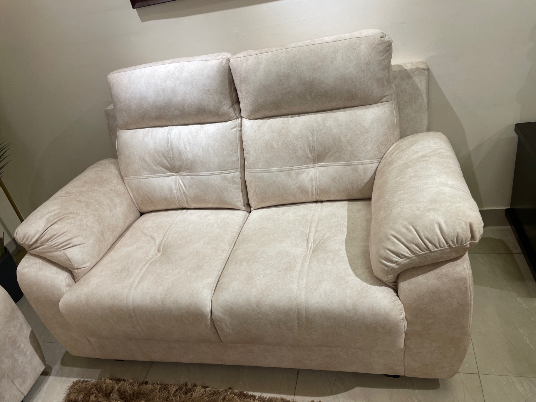 2-Seater Beige Sofa for Sale – Excellent Condition | Like New - Image 3