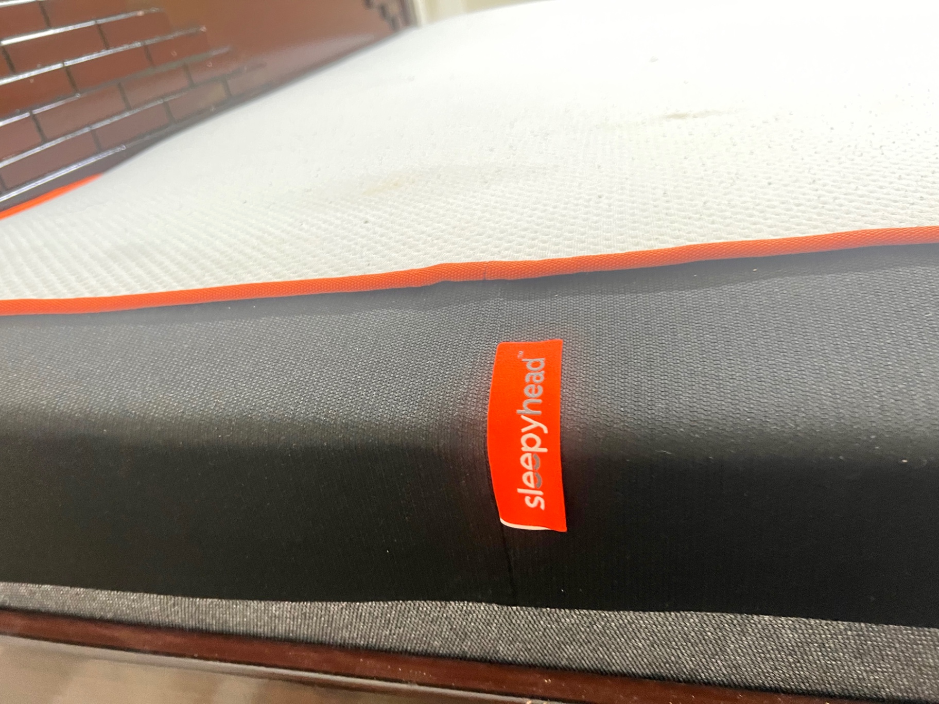Wooden double bed with mattress ( recently bought) - Image 4