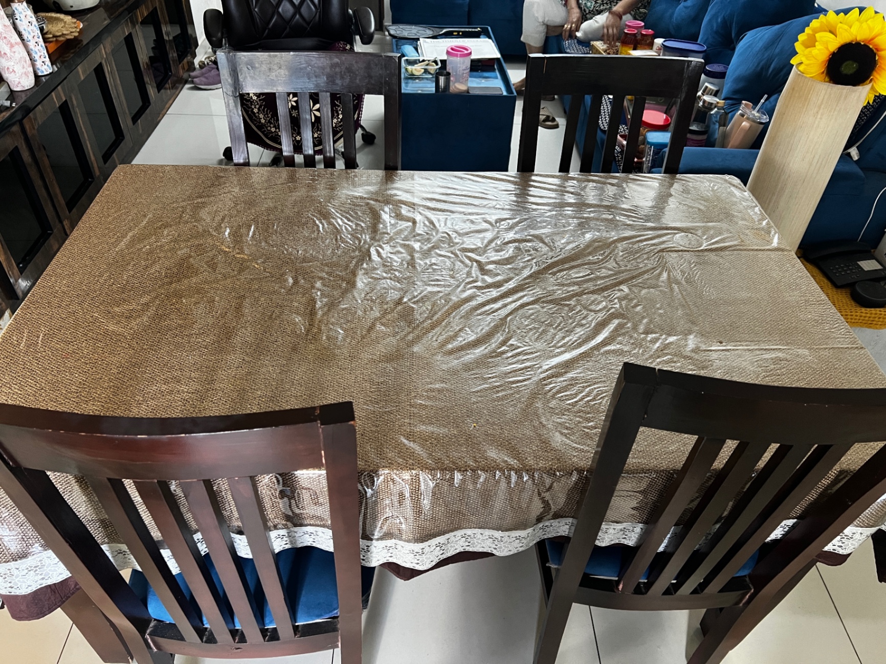 Dining table with chair for sale - Image 5