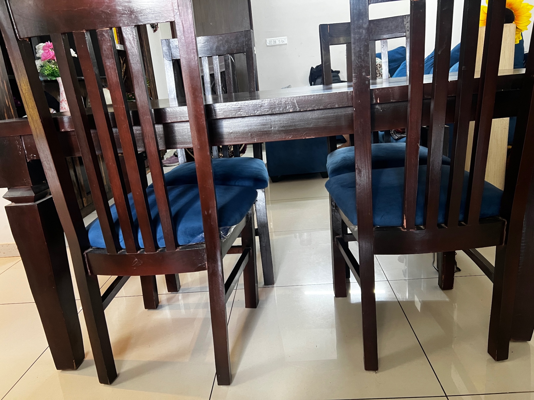 Dining table with chair for sale - Image 2